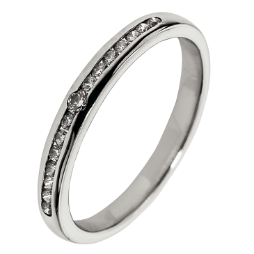 Помолвочное кольцо из белого золота с бриллиантами 921510Б