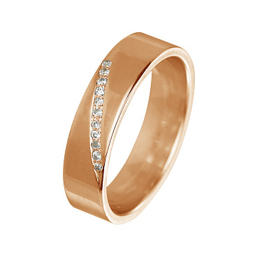 Обручальное кольцо с бриллиантами 202-110-362