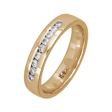 Обручальное кольцо с бриллиантами 202-090-311