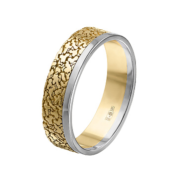 Обручальное кольцо из желтого и белого золота 931808