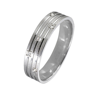 Обручальное кольцо с бриллиантами 212-050-851