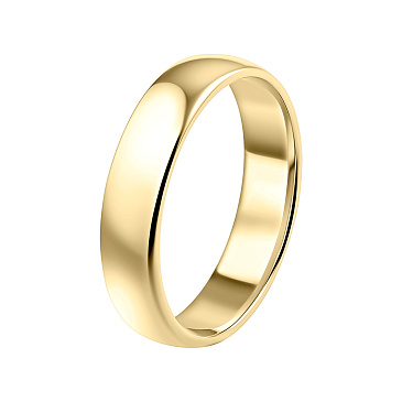 Классическое обручальное кольцо из желтого золота 220-000-640