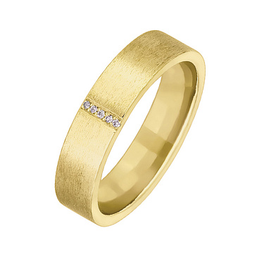 Обручальное кольцо с бриллиантами 222-050-356