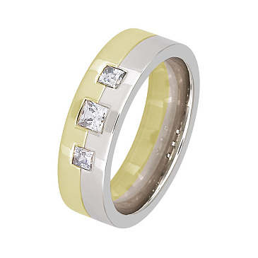 Обручальное кольцо с бриллиантом 442-030-477