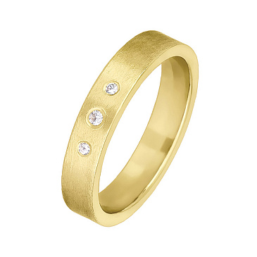 Обручальное кольцо с бриллиантом 222-030-355